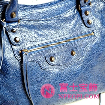 バレンシアガ（BALENCIAGA）ザ・シティ　レディースハンドバッグ　ブルー　115748-D94JT-4175 